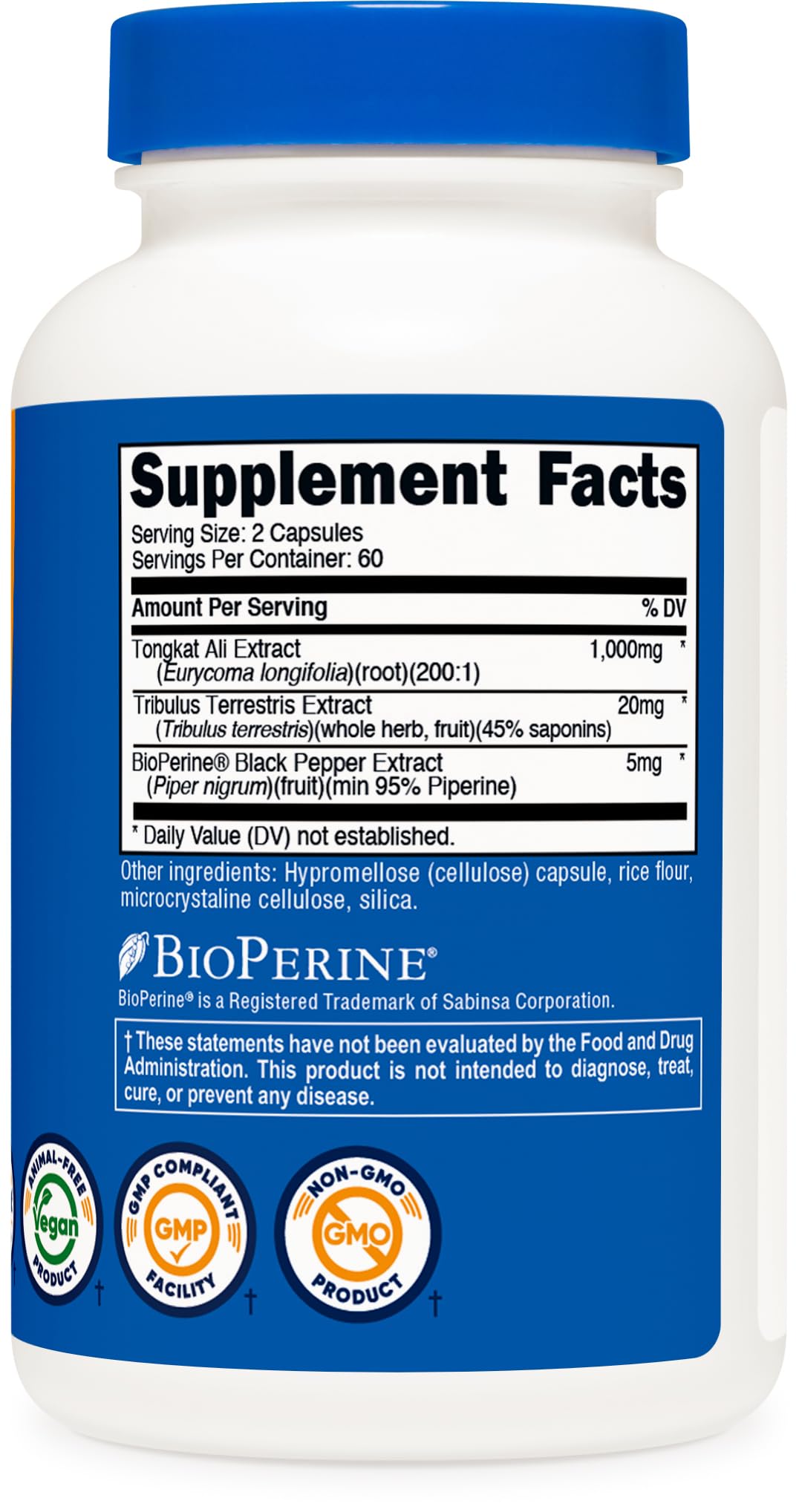 Tribulus et Bioperine – visibilité des ingrédients et usage potentiel