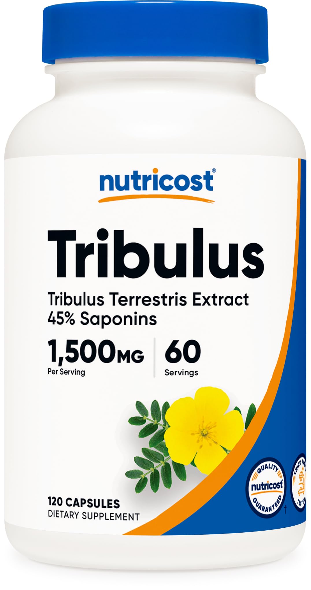 Nutricost Tribulus Terrestris 1500 mg – bouteille prête à l'emploi pour vos routines quotidiennes