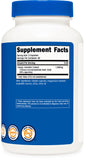 Tableau nutritionnel Nutricost – visuel clair pour suivre les capsules et les portions