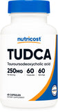 Nutricost Tudca 250 mg, bouteille et emballage visibles, pratique pour une routine quotidienne.