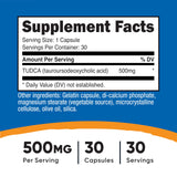 Nutricost Tudca 500mg capsules: capsules faciles à prendre au quotidien.