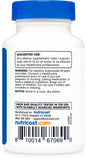 Nutricost Tudca 500mg sceau qualité: gage de traçabilité et conformité.