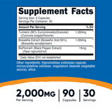 Nutricost Turmeric + Boswellia - capsules: prise pratique pour une routine saine