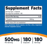 Nutricost L-Tyrosine capsules faciles à intégrer dans la routine.