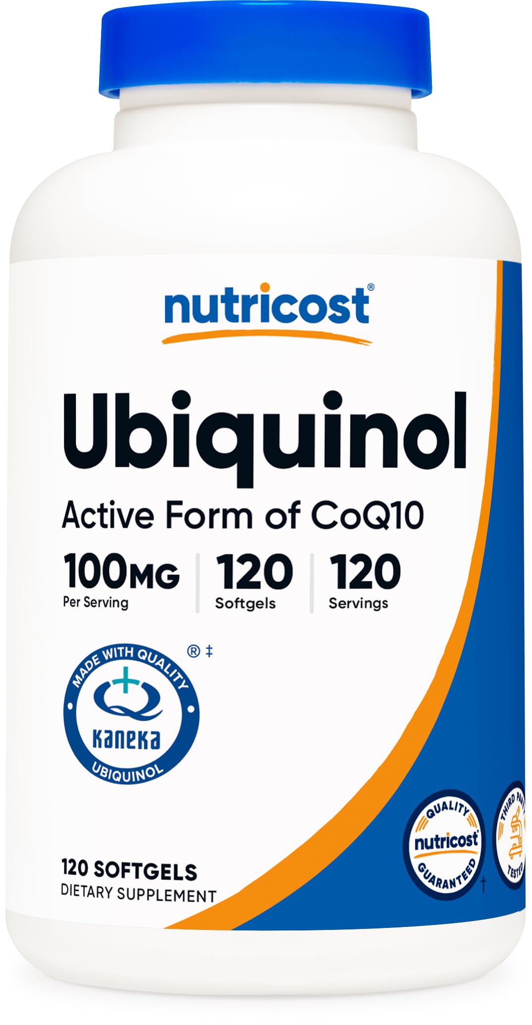 Nutricost ubiquinol gélules dans la bouteille, pratique pour votre routine quotidienne