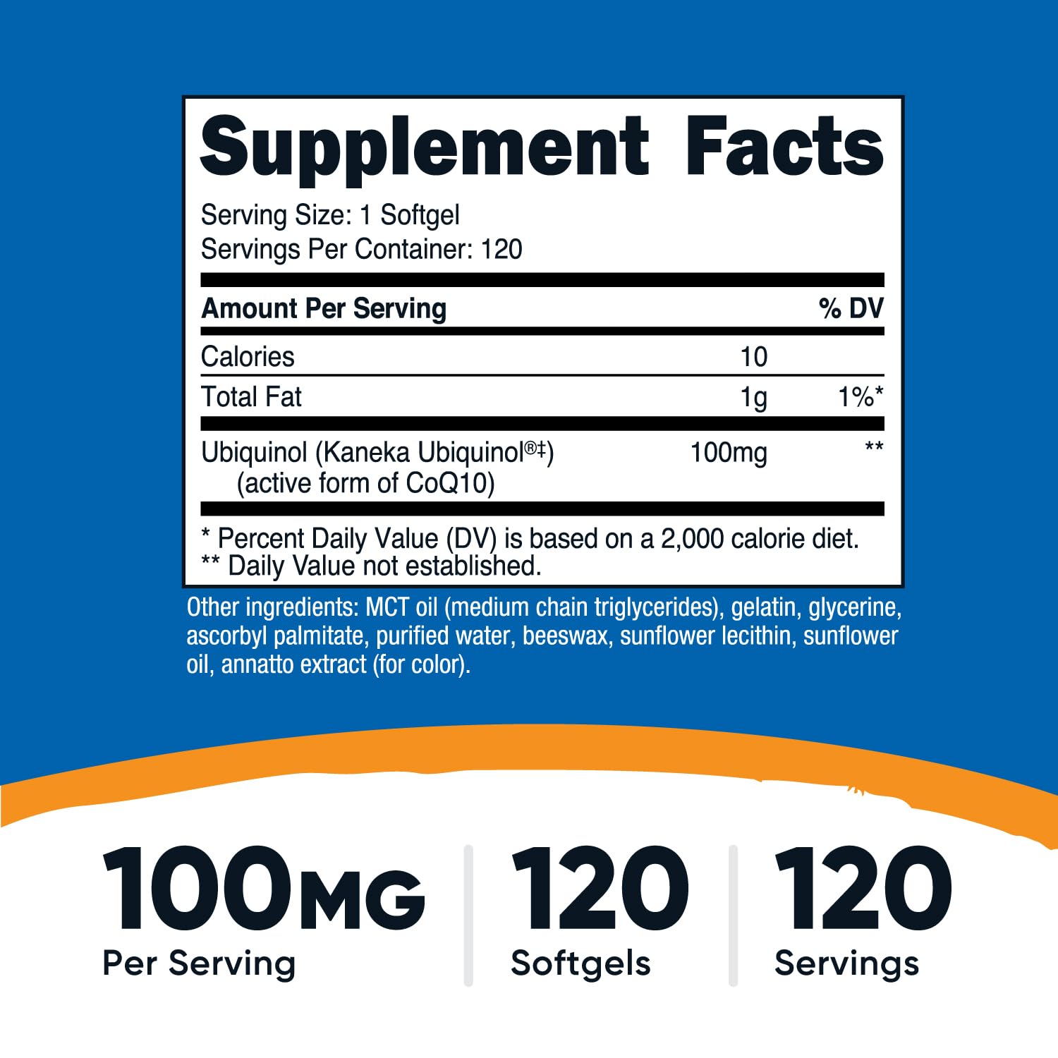 Nutricost ubiquinol gélules, capsules quotidiennes, soutien potentiel à votre routine bienetre