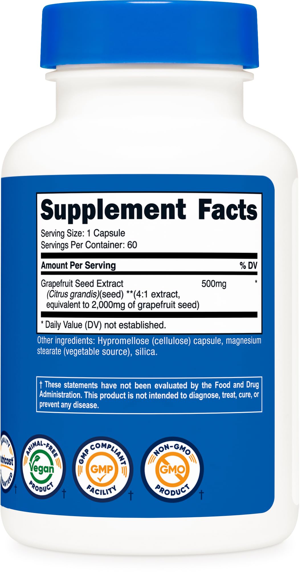 Usine Nutricost certifiée GMP et enregistrée FDA, garantissant traçabilité et qualité.
