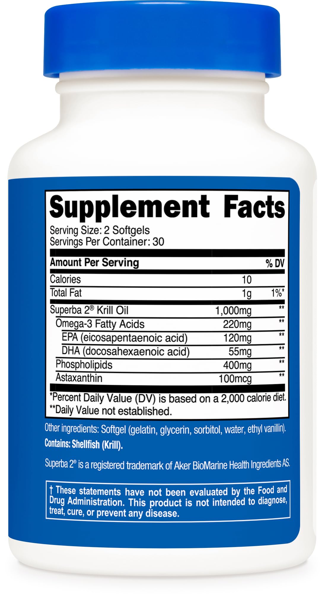 Nutricost utilisation quotidienne huile de krill pour un supplément pratique.
