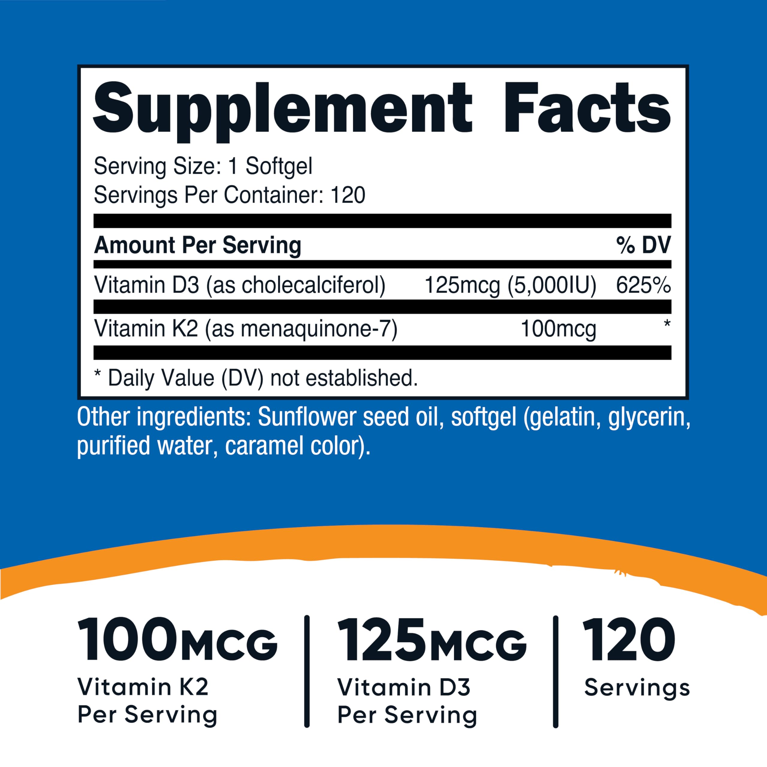 Capsules Nutricost faciles à avaler avec dosage clair par portion.