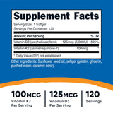 Capsules Nutricost faciles à avaler avec dosage clair par portion.