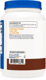 Nutricost protéine whey hydrolysée chocolat, étiquette claire sans allergènes courants.