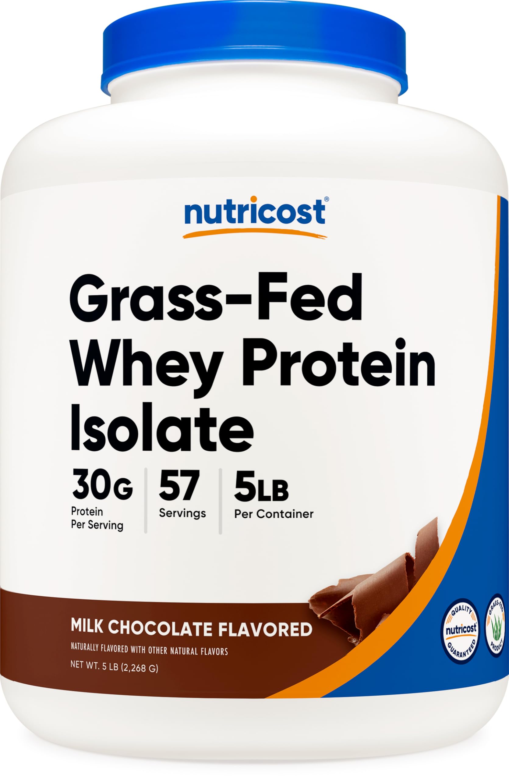 Nutricost isolat whey chocolat, bouteille avec goût riche et protéine rapide à mélanger