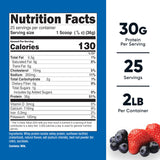 Nutricost Whey Protein Isolate Fraise Acai – poudre prête à mélanger après l'entraînement.