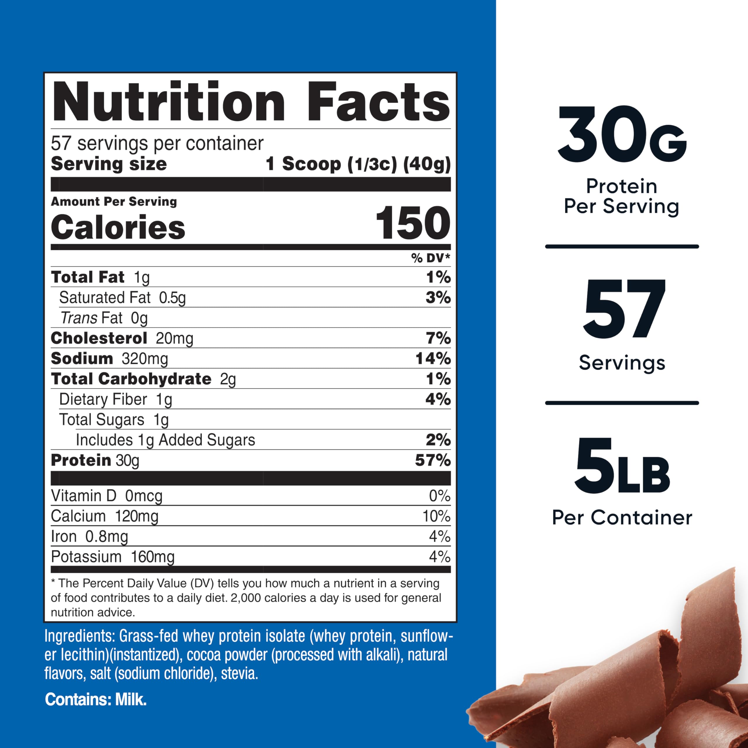 Nutricost whey isolat issu d’herbe, poudre prête à être mélangée après l’entraînement