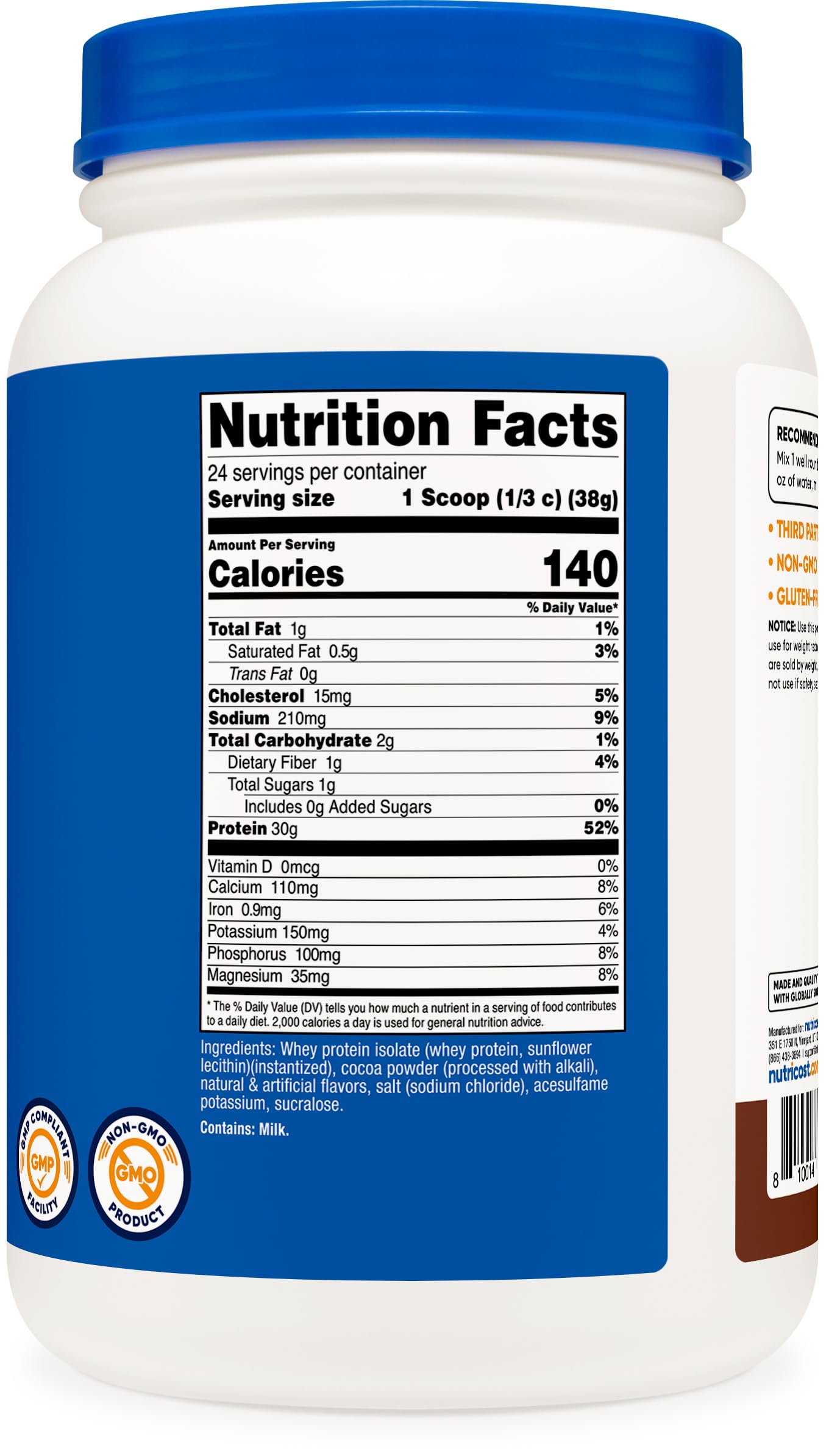 Nutricost Protéine Isolée – facile à préparer après l'entraînement et au quotidien.