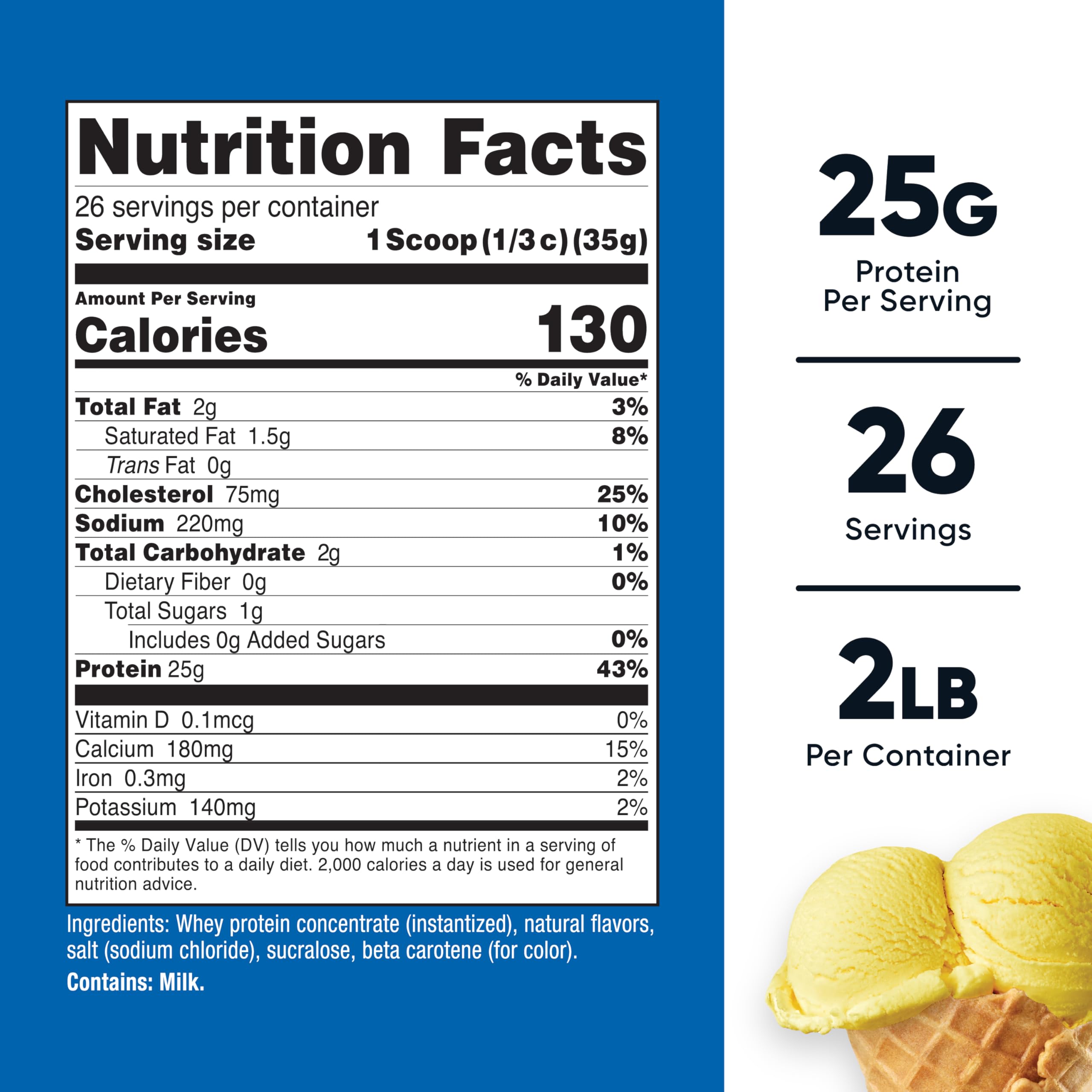 Nutricost Whey Protein Pineapple avec scoop visible : dose précise pour vos smoothies.