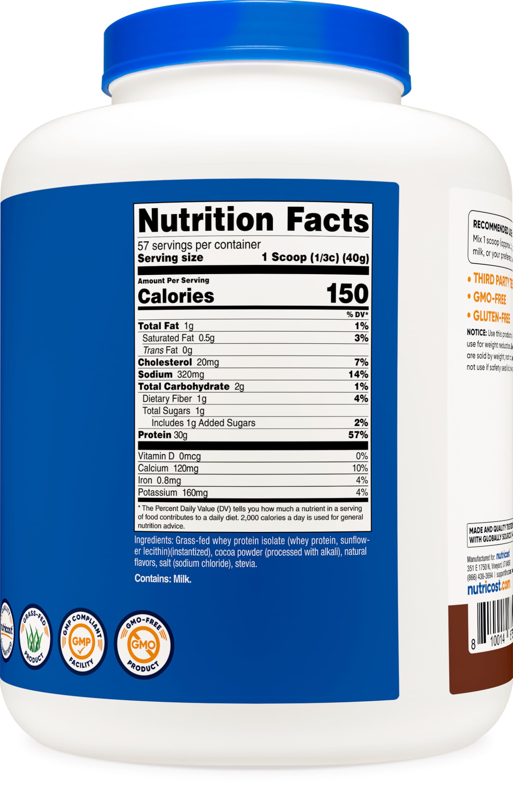 Shake protéiné chocolat Nutricost, rapide et facile à préparer