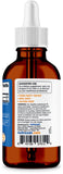 Nutricost Zinc Ionique Gouttes : certifications USDA et OTCO affichées.