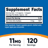 Nutricost Zinc Ionique Gouttes : compte-gouttes précis pour dosage facile.
