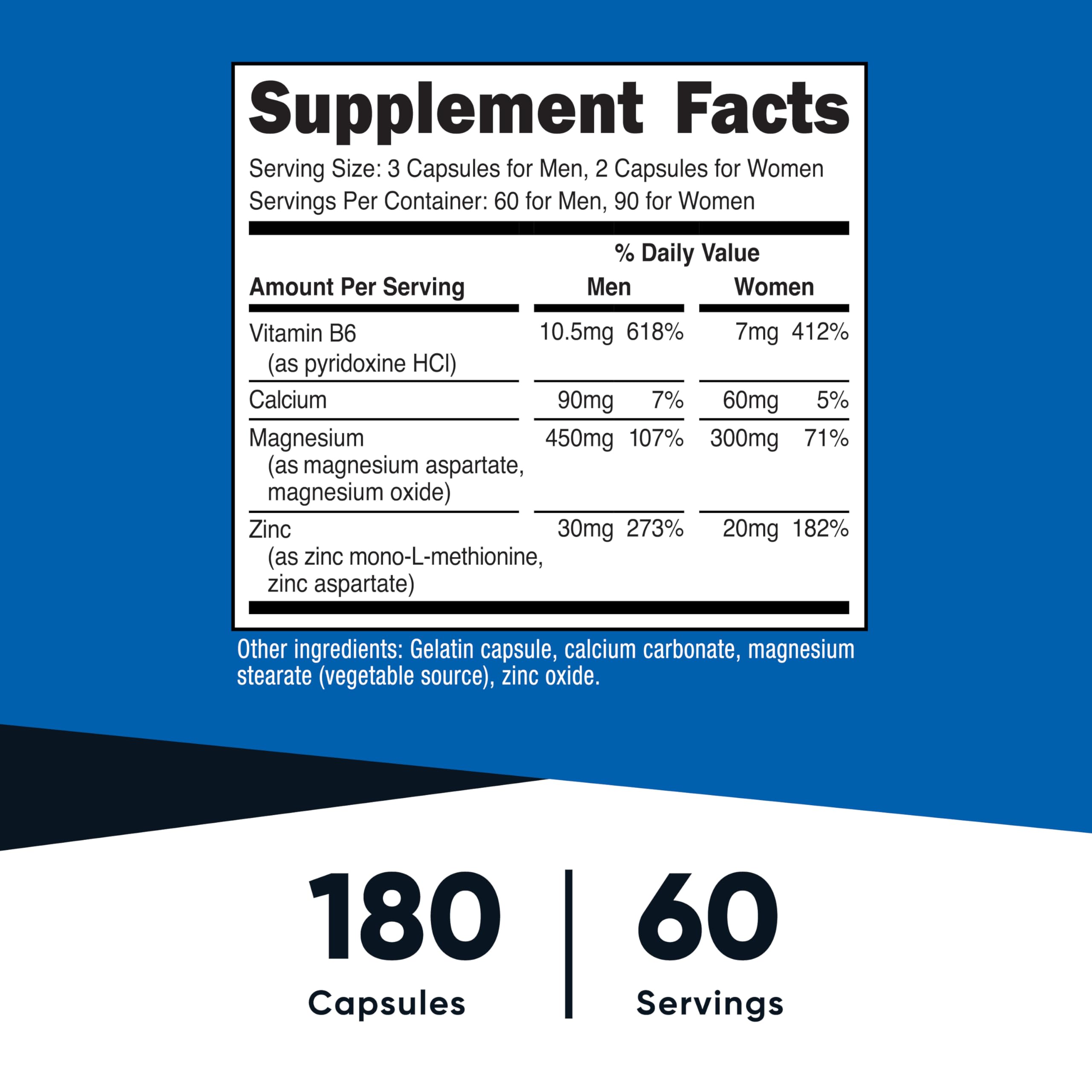Nutricost ZMA – gélules faciles à avaler pour votre routine sportive.