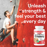 Nutridom Panax Ginseng Rouge – bouteille pratique pour consommation régulière.