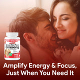 Nutridom Panax Ginseng Rouge – étiquette claire avec composition et garanties.
