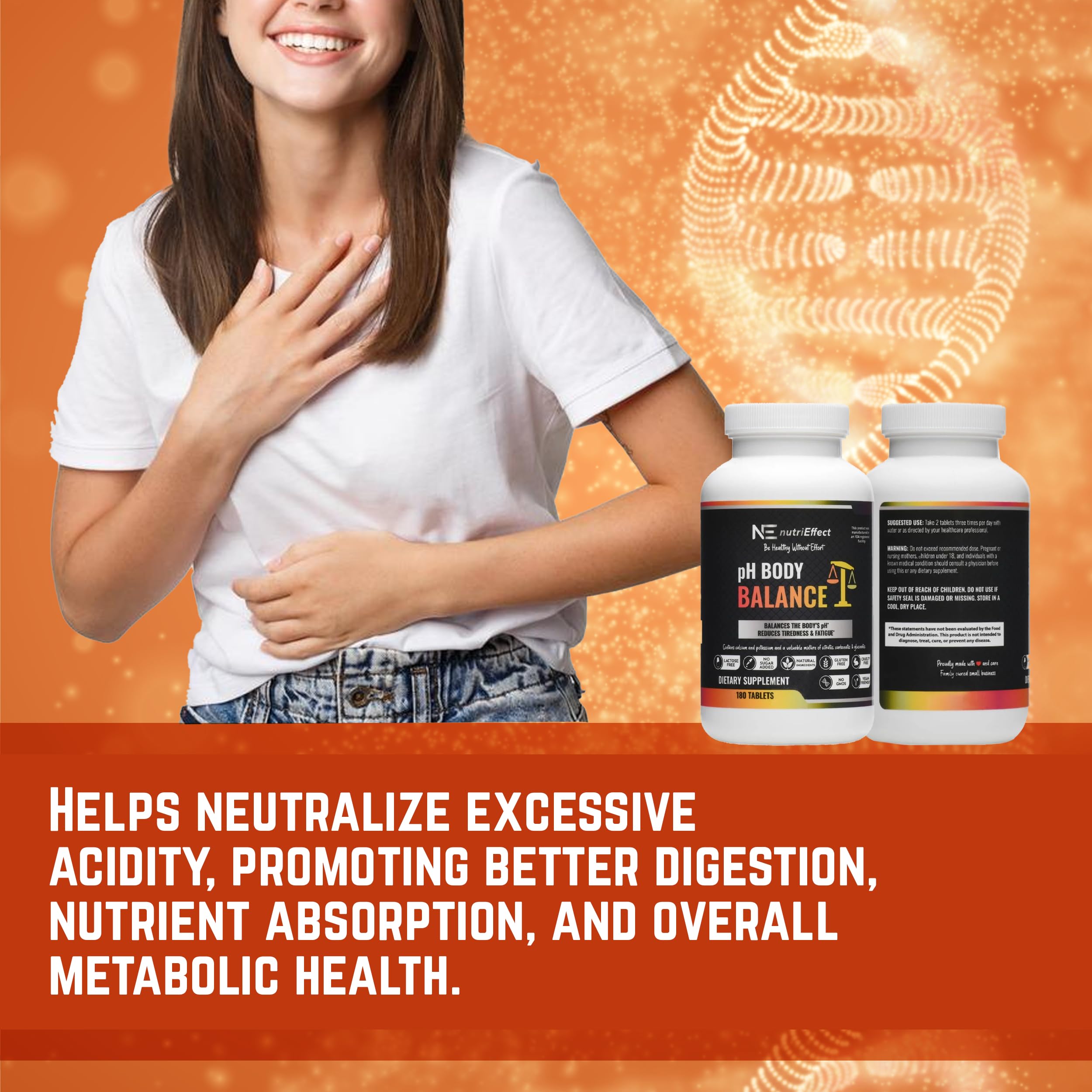 nutriEffect comprimés favorisant le métabolisme et l'immunité avec un pH équilibré
