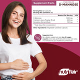 NutriFlair D-Mannose: extrait de cranberry pour l'équilibre urinaire
