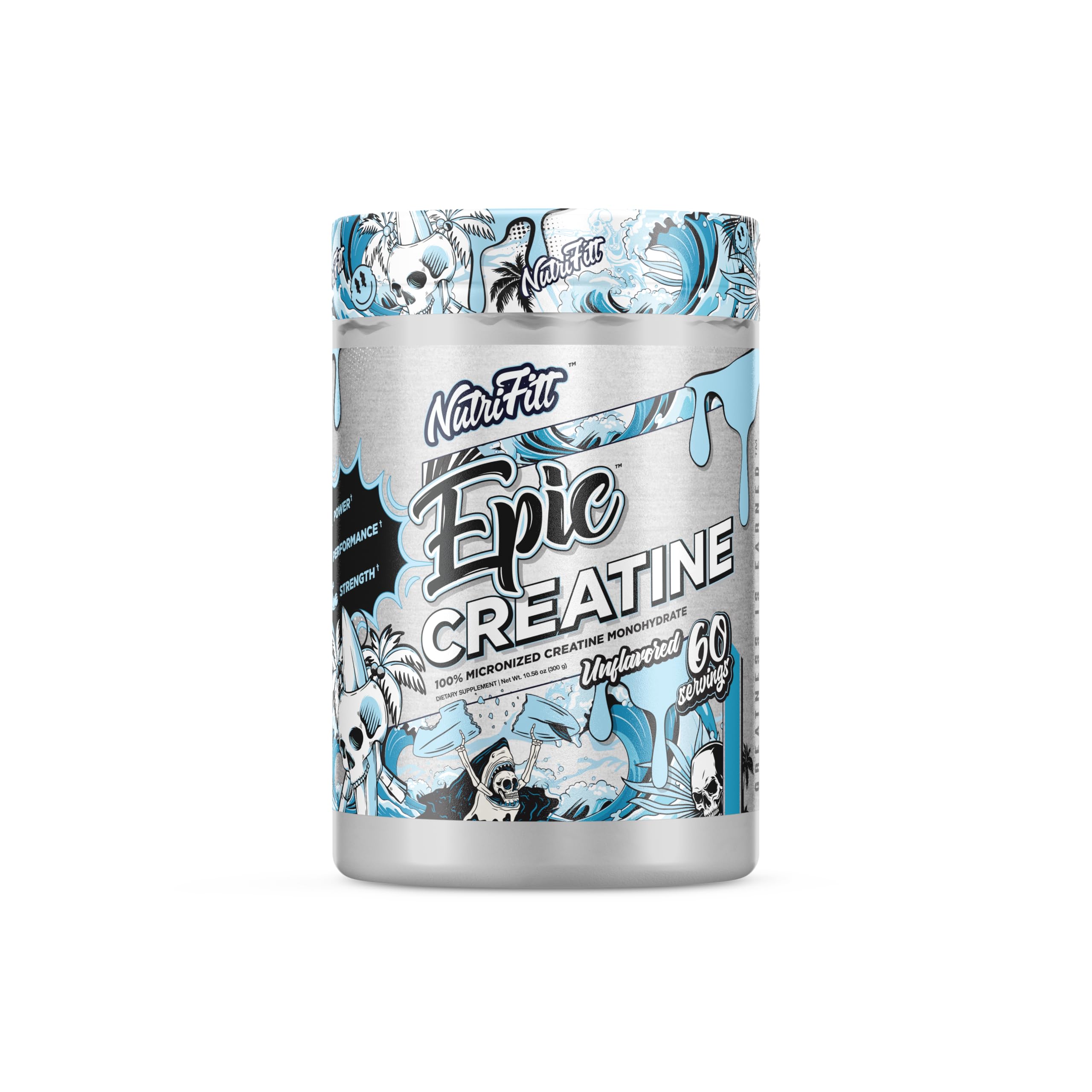 NutriFitt Creatine micronisée emballage — présentation pratique sans arôme pour démarrer