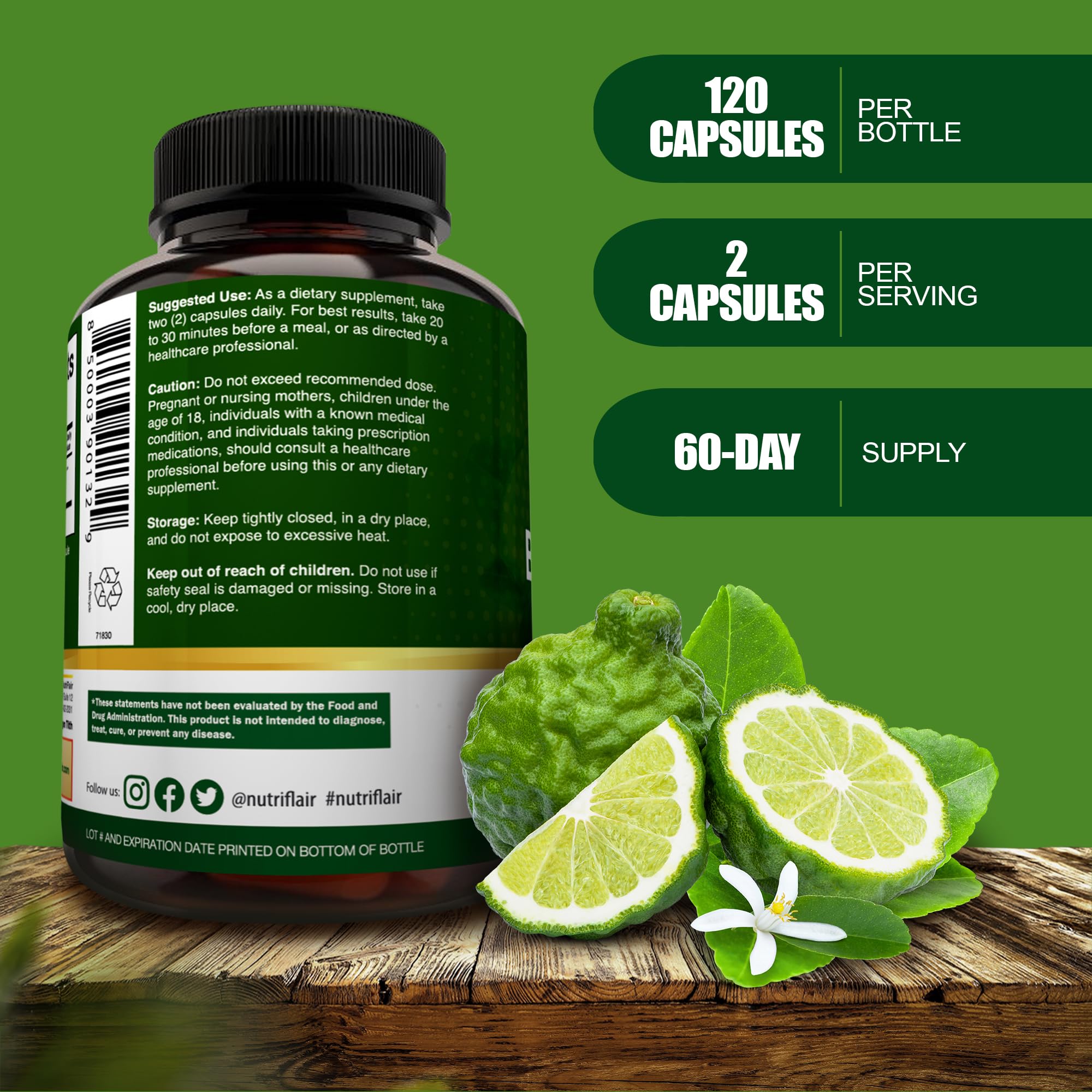 Bergamote fruit et essence NutraFlair, expérience sensorielle naturelle.