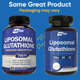 NutriFlair glutathione liposomal capsules faciles à avaler pour votre routine.