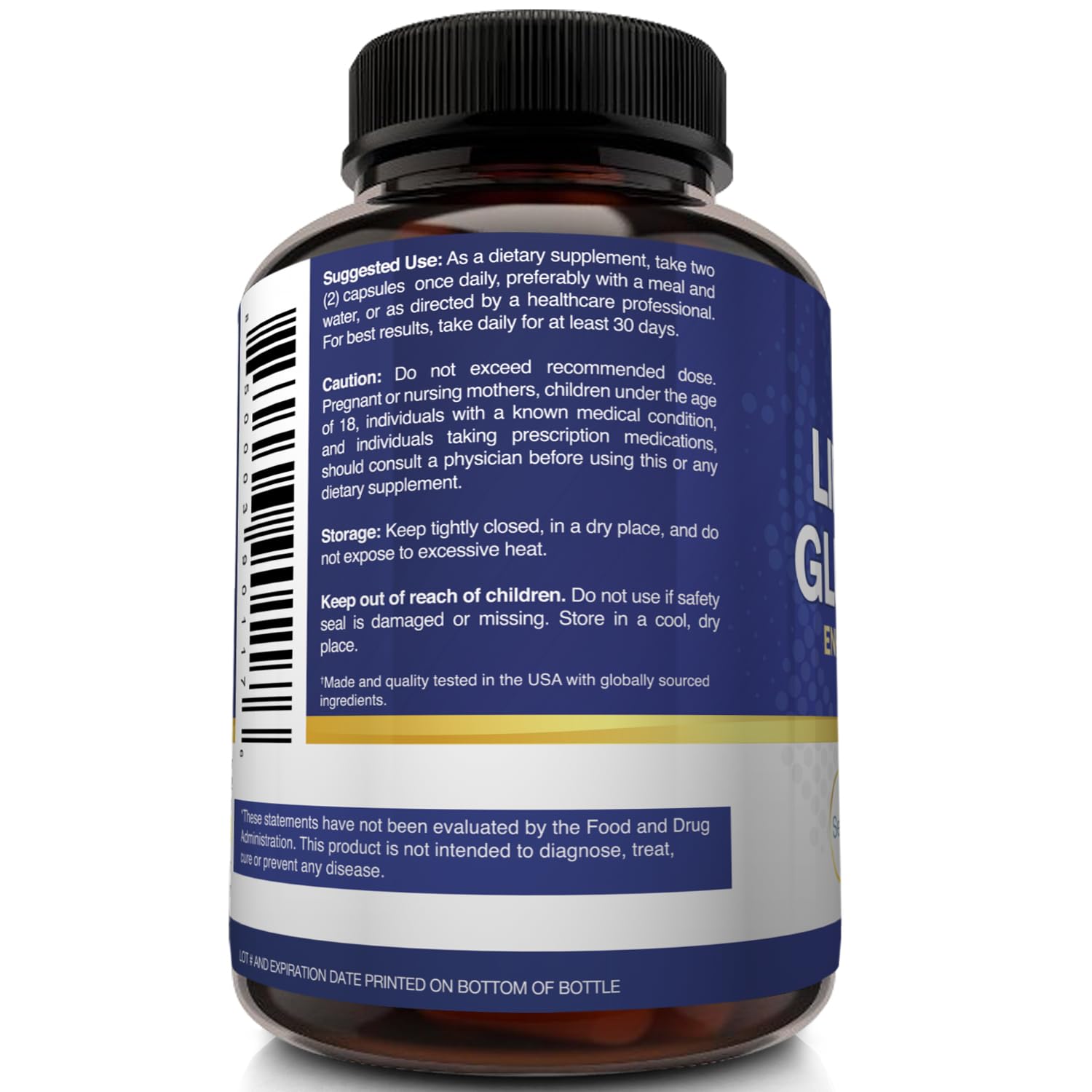 NutriFlair glutathione liposomal capsules à ouvrir facilement.