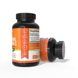 NutriFlair Liposomal Vitamine C: routine quotidienne avec capsules et verre d'eau.