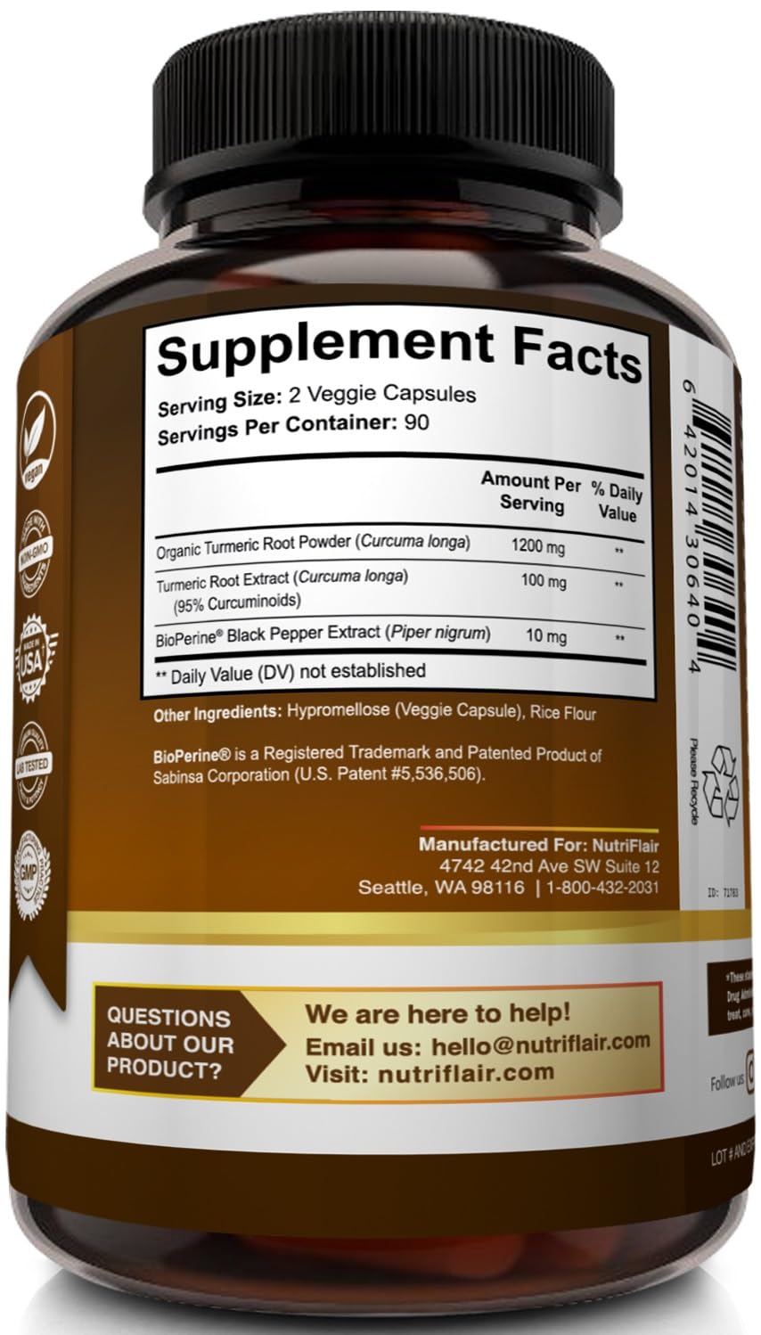 NutriFlair Turmeric, satisfaction pledge: achat sans risque et service client attentif.