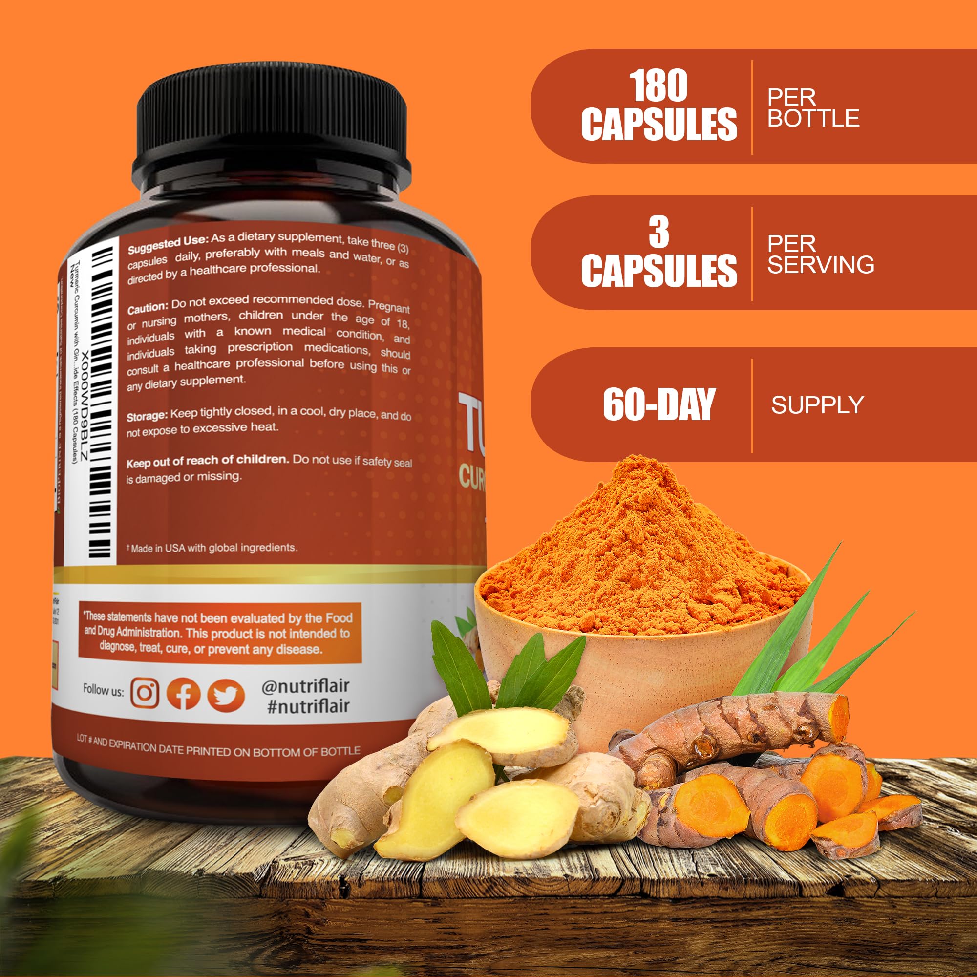 NutriFlair BioPerine: absorption-amelioree des curcuminoïdes, meilleure biodisponibilité.