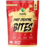 Gommes Nutrify Créatine en bouteille fraise, saveur fruitée et pratique