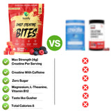 Portion quotidienne Nutrify Créatine Gummies intégrée à la routine