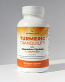 Nutriganix Turmeric Tranquility bouteille versement: pratique pour une utilisation quotidienne.