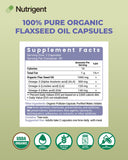 Nutrigent Huile de Lin — capsules faciles à avaler pour une routine quotidienne.