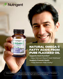 Nutrigent Huile de Lin — emballage certifié biologique et USDA.