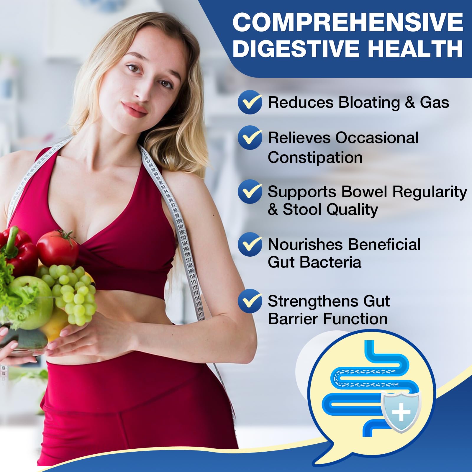 NutriGut bouteille: 70 portions pratiques pour votre routine.