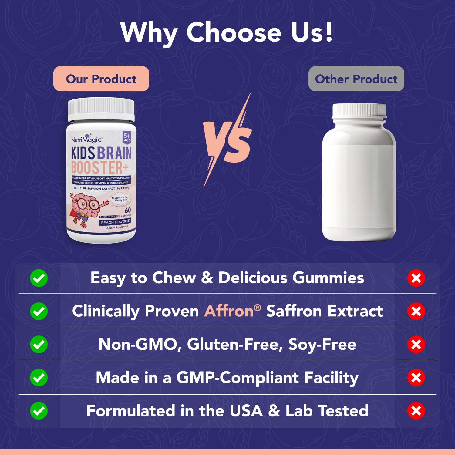NutriMagic gommes sans arachides gluten arômes artificiels, sécurité alimentaire.