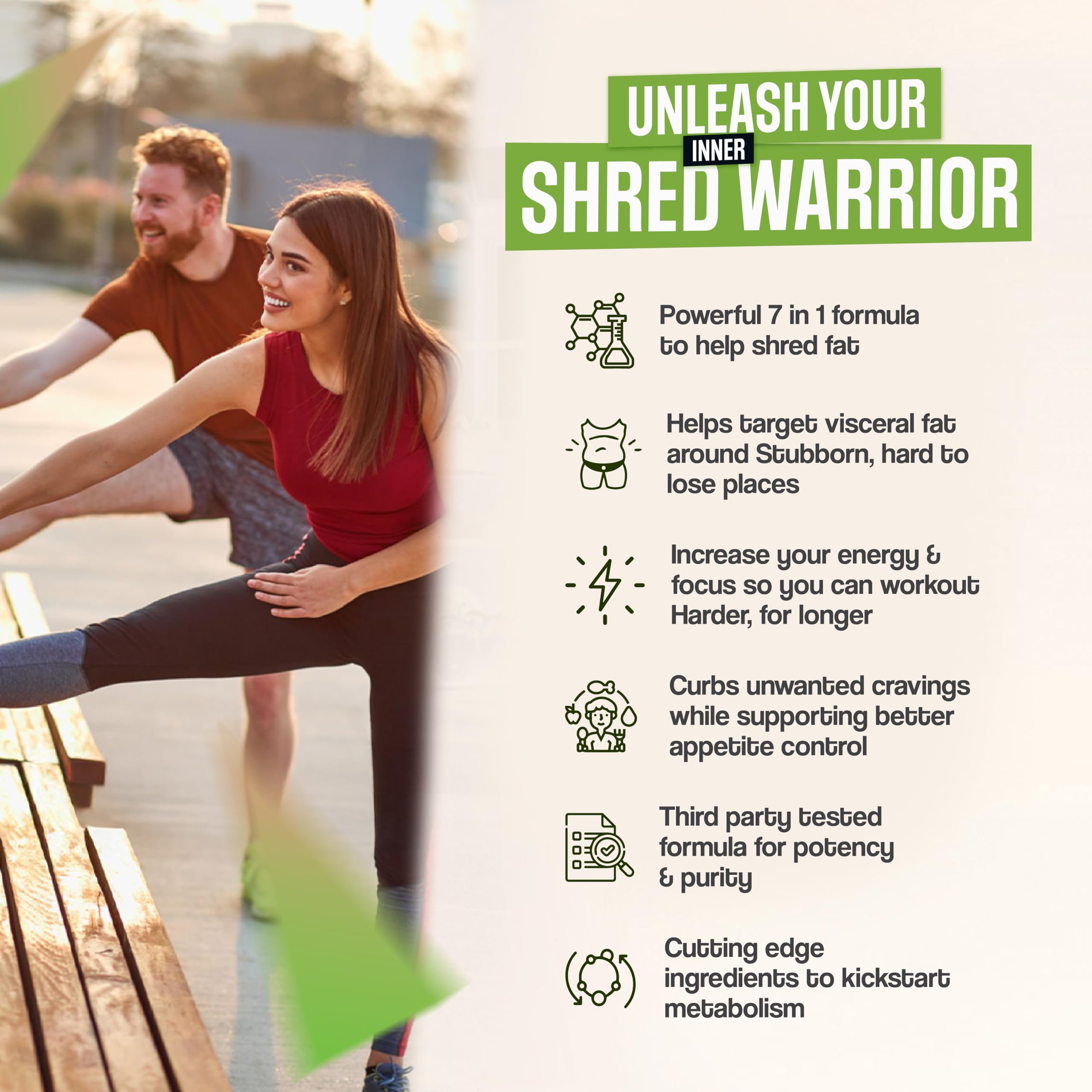 Nutrimend IQ GLP-1 Shred Zone — ambiance salle de sport ou domicile, énergie stable en journée