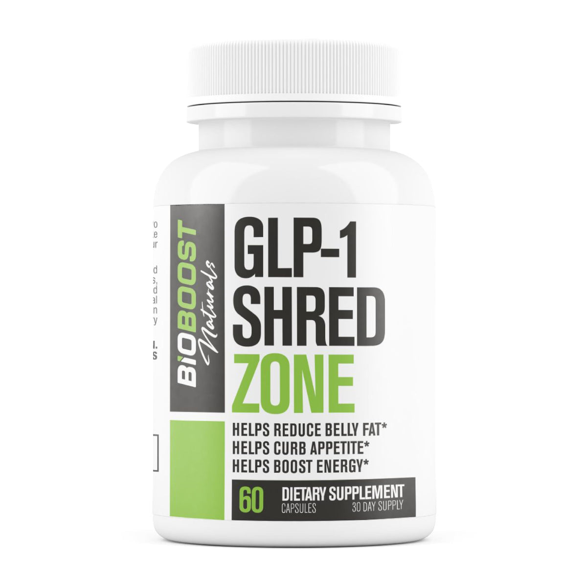 Nutrimend IQ GLP-1 Shred Zone — bouteille vue, soutien potentiel à l'appétit durable