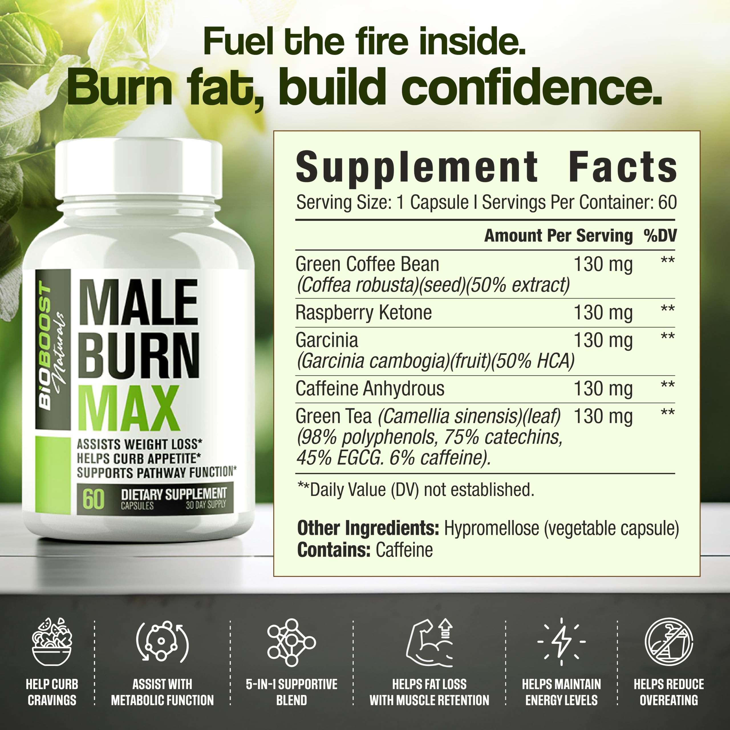 Nutrimend IQ Burn Max: emballage carton reflétant le design et l'énergie du produit.
