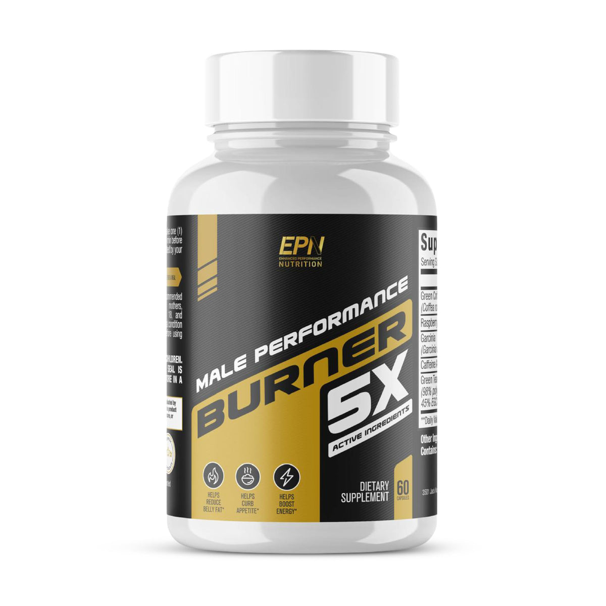 Nutrimend IQ Male Performance Burner — bouteille visible, énergie soutenue et définition musculaire