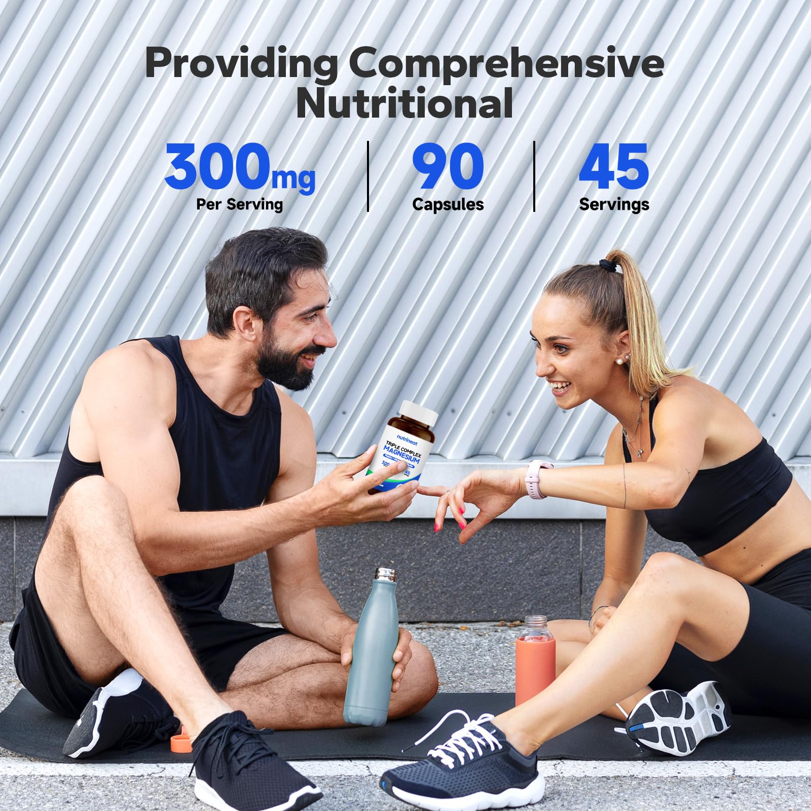 NutriNeat Triple Magnésium – capsules véganes pour mode de vie actif.