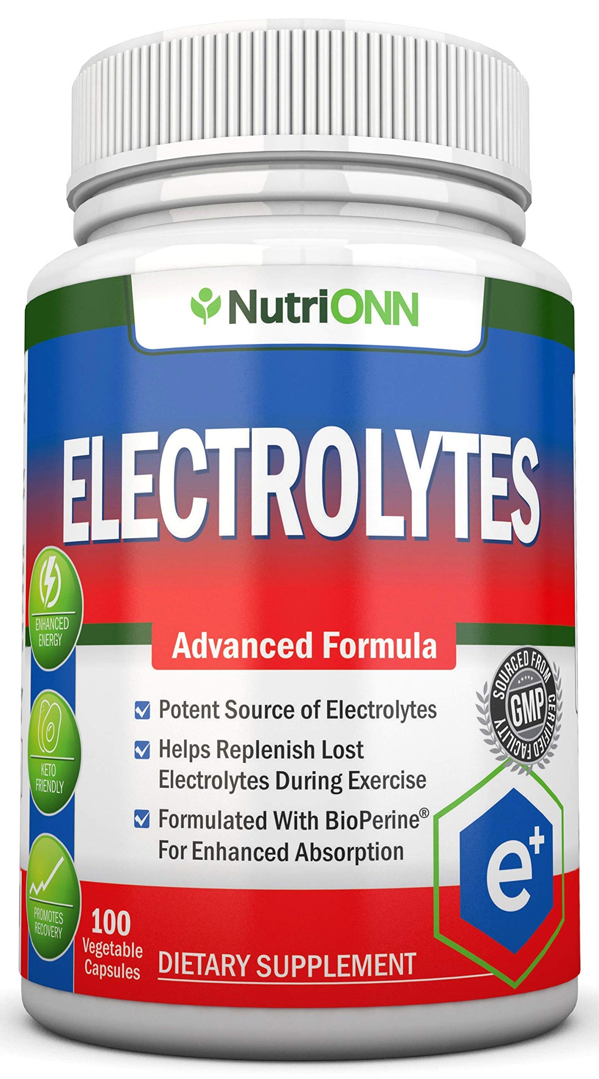 NutriONN Électrolytes: bouteille et capsules, hydratation pratique après l'effort.