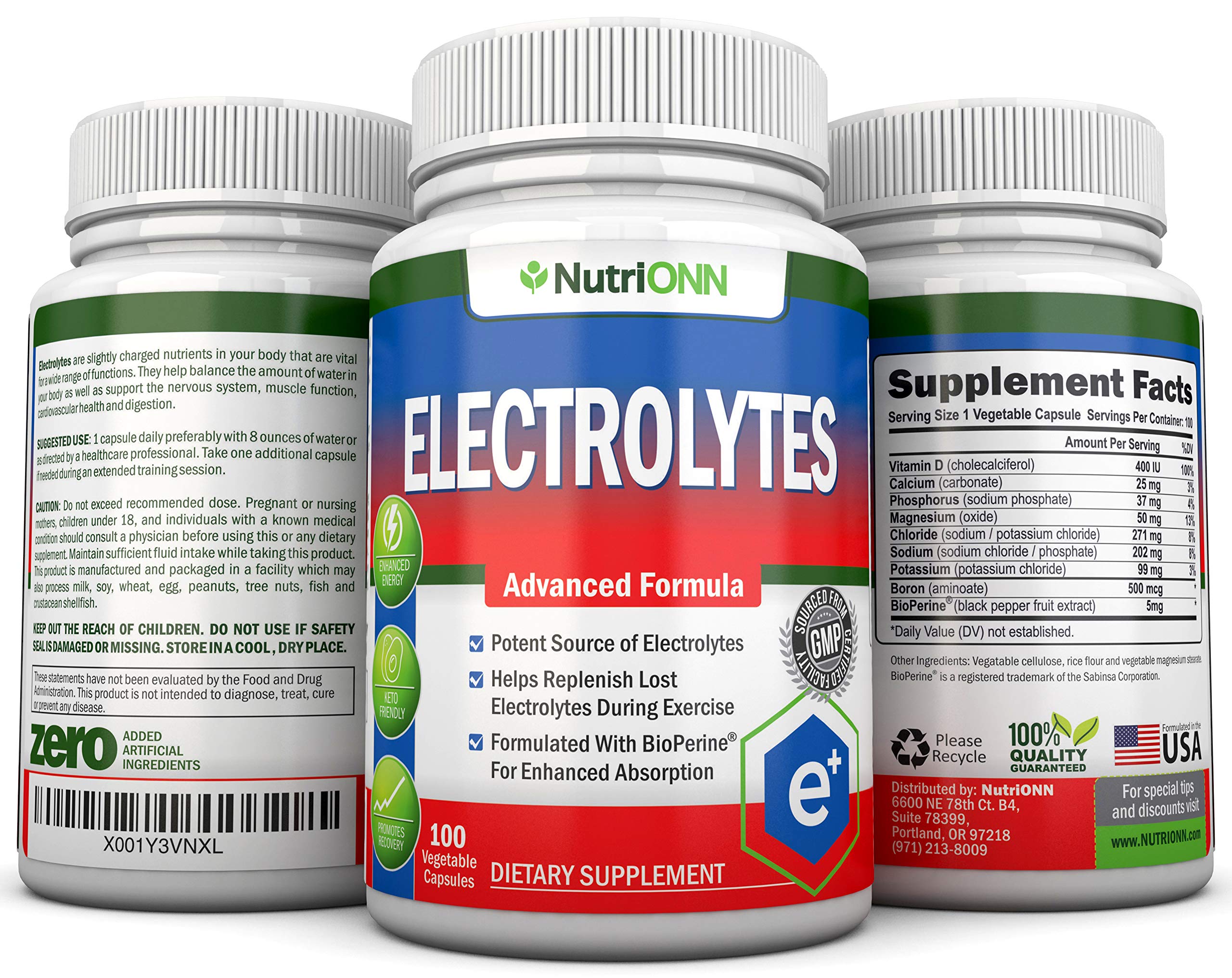 NutriONN Électrolytes: engagement qualité et choix d'ingrédients soignés.