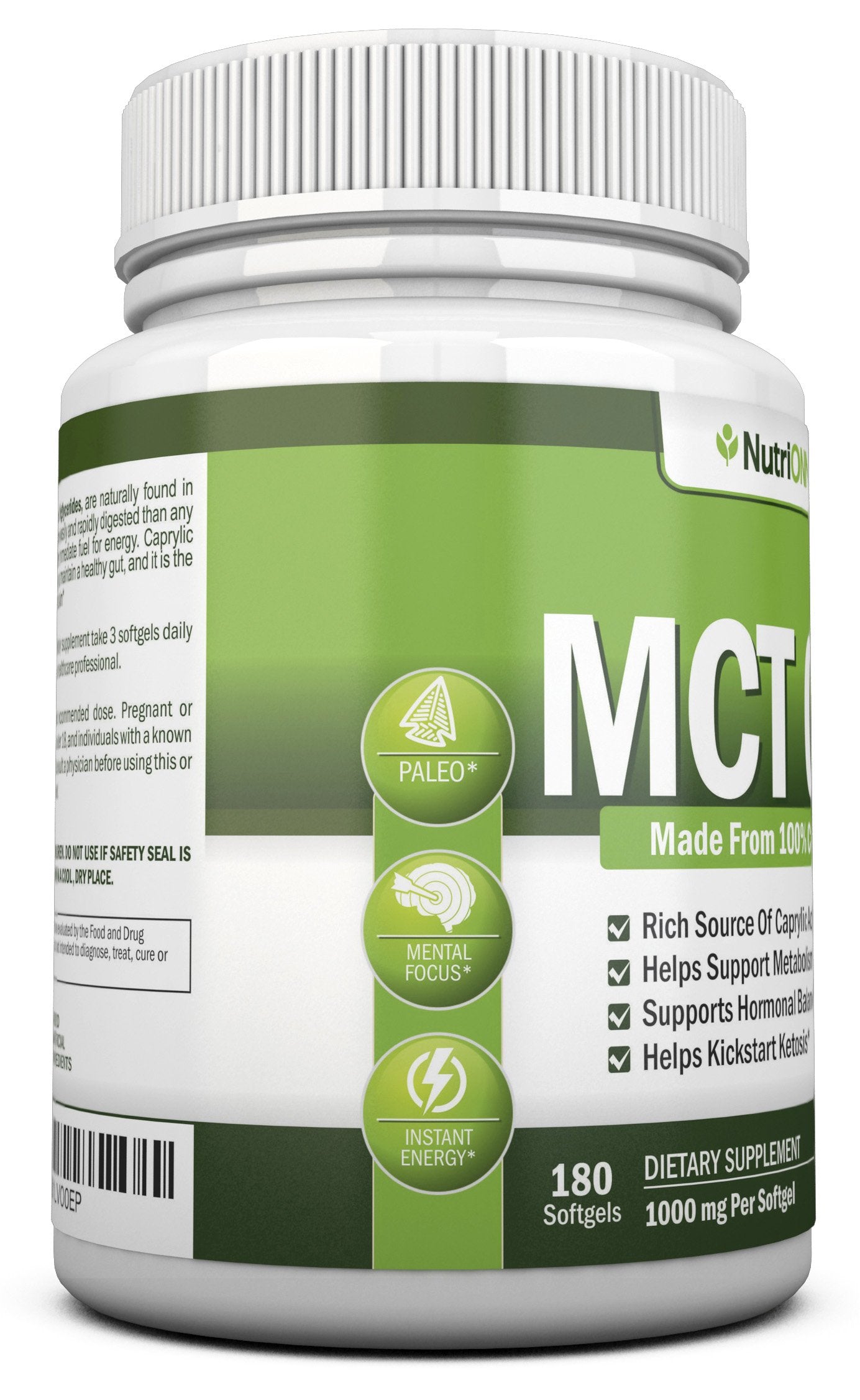 NutriONN MCT absorption rapide: soutien d'énergie discrète
